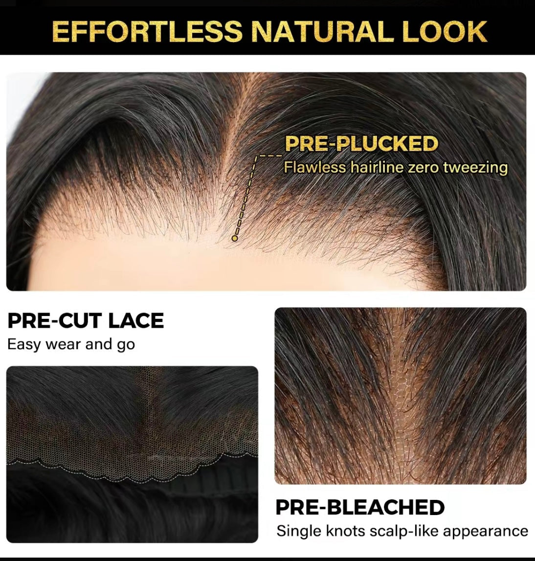 Glueless wig