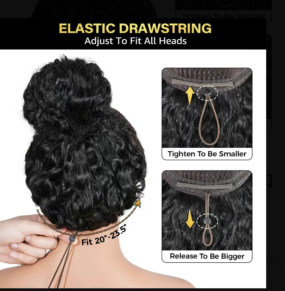 Glueless wig