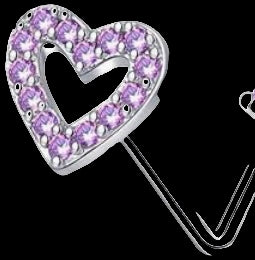 Silver L shape nose ring