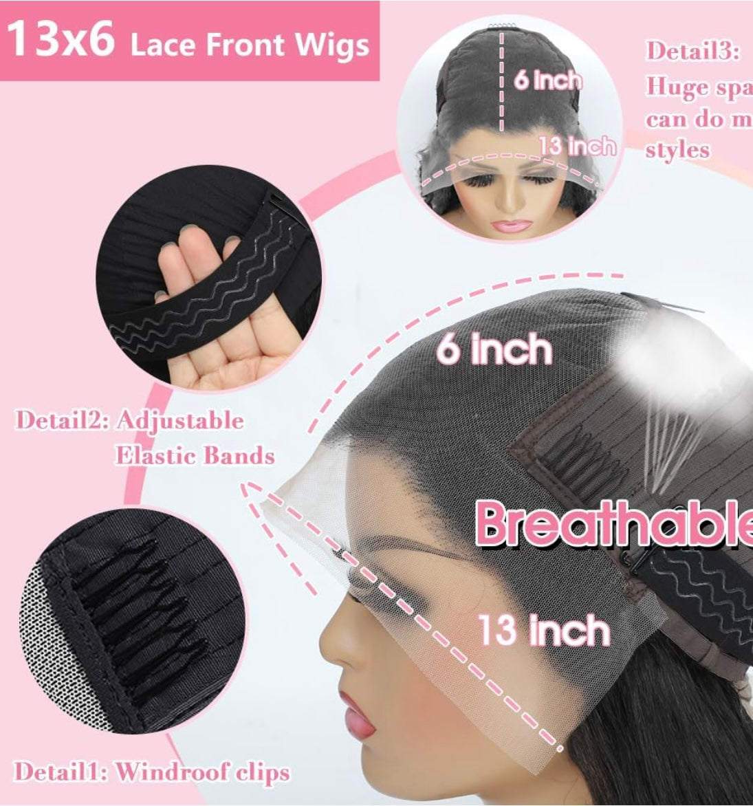 Lace front wig